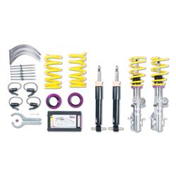 Coilover Kits, Variant 1, 0.8-1.6 in. lowered front, 0.6-1.4 in. lowered rear, Yellow Powdercoated Springs, Ford, With Electronic Dampers, Kit