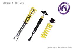 Coilover Kits, Variant 1, 0.8 - 1.8 in. Lowered Front, 0.2 - 1.8 in. Lowered Rear, Natural/Purple Shocks, Yellow Springs, Infiniti, Kit