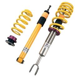 Coilover Springs/Struts, Variant 2, Natural/Yellow, Front and Rear, Audi, A6, V6, Kit