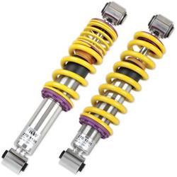 Coilover Kits, Variant 2, 0.8 - 1.5 in. Lowered Front and Rear, Natural/Yellow Shocks, Yellow Powdercoated Springs, Dodge, Kit