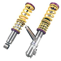 Coilover Springs/Struts, Variant 2, Natural/Yellow, Front and Rear, for use on Honda®, Accord, L4/V6, Kit