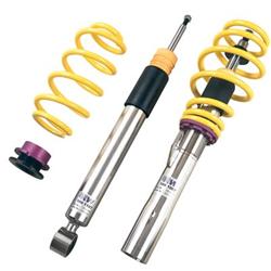 Coilover Springs/Struts, Variant 2, Natural/Yellow, Front and Rear, Volvo, S40/V50, L4/L5, Kit