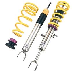 Coilover Kits, Variant 2, 0.8 - 1.5 in. Lowered Front and Rear, Natural/Yellow Shocks, Yellow Powdercoated Springs, for Nissan, Kit