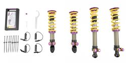 Coilover Kits, Variant 5 , With Nose Lift, Without Magnetic Ride, 0.8-1.6 in. Lowered Front/Rear, Adjustable Valving, Steel, Zinc, Chevrolet, Kit