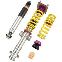 Coilover Springs/Struts, Variant 3, Natural, Yellow, Front and Rear, Ford, Kit