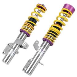 Coilover Kits, Variant 3, 1.2 - 2.3 in. Lowered Front, 1.4 - 2.3 in. Lowered Rear, Shocks, Yellow Powdercoated Springs, Toyota, Kit