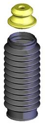 Shock Boot, Strut, Rubber, Black, Kit