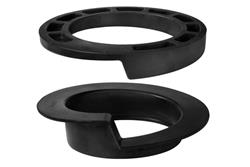 Coil Spring Isolators and Spacers, Coil Spring Insulators, Rubber, Black, Stock Height, Front Upper, Ford, Lincoln, Mercury, Each