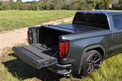 Tonneau Cover, HF650M Series,Hard, Folding, Hook and Loop, Aluminum, Black, 5 3/4 ft. Truck Bed Length, Chevrolet, GMC, Each