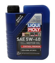 Motor Oil, Synthoil Premium Motor Oil, 5W-40, Plastic Container, 1 Liters