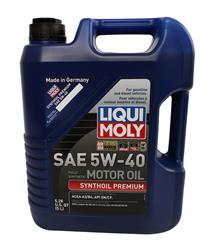 Motor Oil, Synthoil Premium Motor Oil, 5W-40, Plastic Container, 5 Liter