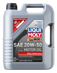 MoS2 Antifriction Motoroil 20W-50 ,Plastic canister