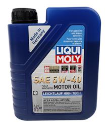 Motor Oil, Leichtlauf High Tech 5W-40 , Low Friction, Plastic Container, 1 Liter