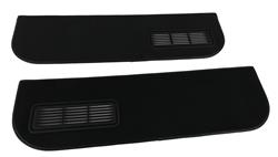 Lower Door Panels, Carpeted, Black, Chevy, GMC, Pair