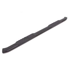 Nerf/Step Bar, 5 in. Curved Oval Tube, Steel, Black Powdercoated, 4 Pad Quantity, Chevy, GMC, Pair