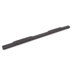 Nerf/Step Bar, 5 in. Straight Oval Tube, Steel, Black Powdercoated, 4 Pad Quantity, Chevy, GMC, Pair