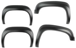 Fender Flares, SX-Sport Style, Front and Rear, Textured Black, ABS Plastic, GMC, Set of 4