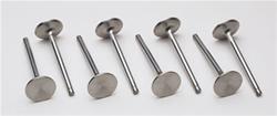 Valves, Exhaust, Stainless Steel, 1.940 in. Diameter, .371 in. Stem, 5.374 in. Length, Chevy, Set of 8