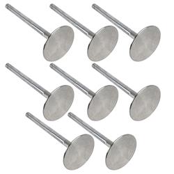 Valves, Intake, Stainless Steel, 1.940 in. Diameter, .3415 in. Stem, 4.951 in. Length, Chevy, Set of 8