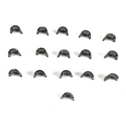 Valve Locks, LocCap, Machined, Steel, 10 Degree, 1-Groove, 0.342 in. Valve Stem, Set of 16