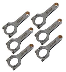 Connecting Rod, Forged 4340 Steel, H-Beam, Bushed, Cap Screw, Toyota, 3.0L, Set of 6