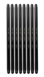 Pushrods, Chromoly Steel, Heat-Treated, 3/8 in. Diameter, 7.625 in. Length, Universal, Set of 8