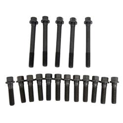Cylinder Head Bolts, Steel, Natural, Hex Head, Chrysler, Big Block, with Stock Heads, 1-Head, Set