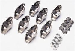 Rocker Arms, Stamped Steel, 1.50 Ratio, 3/8 in. Stud, Chevy, Small Block, Set of 8