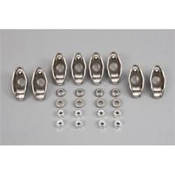 Rocker Arms, Stamped Steel, 1.60 Ratio, 3/8 in. Stud, Chevy, Small Block, Set of 8