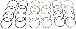 Piston Rings, Steel, Chrome Nitride, 3.572 in. Bore, File Fit, 1.5mm, 1.5mm, 3.0mm Thickness, 8-Cylinder, Set