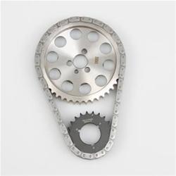 Timing Chain and Gear Set, Double Roller, Billet Steel Sprockets, Chevy, Small Block, Set