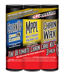 Oils, Fluids & Sealer, 3-Pack, Chain Wax Ultimate Chain Care Combo Kit 3-Pack Aerosol