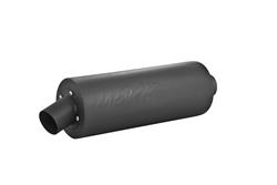 Muffler, Sport Slip-On, 6000 Series, 1.700 in. Inlet, 12 in. Body, 4.5 in. Diameter, Steel, Black, ATV, Each