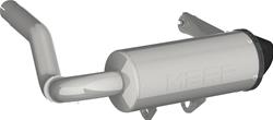 Mufflers, Performance 5 in., Slip-On, Round, Stainless Steel, Can-Am, Each