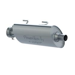 Mufflers, Sport Series, Slip-On, Round, Stainless Steel, Arctic Cat, Each