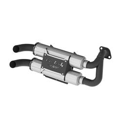 Mufflers, PowerTech 4, Slip-On, Round, Stainless Steel, Polaris, Pair