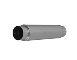 Muffler, XP Series, 409 Stainless Steel, Round, 5.00 in. Inlet, 5.00 in. Outlet, 31.00 in. Length, Each