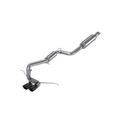 Exhaust System, XP Series, Cat-Back, 409 Stainless Steel, Rear Center Exit, Natural, Black Tip, Ford, Kit