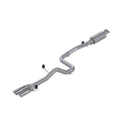 Exhaust System, XP Series, Cat-Back, 409 Stainless Steel, Rear Exit, Natural, Polished Tip, Ford, 1.6L, Kit