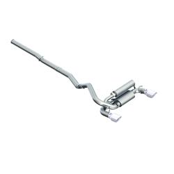 Exhaust System, XP Series, Cat-Back, 409 Stainless Steel, Split Rear Exit, Natural, Polished Tip, Kit