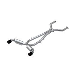 Exhaust System, Pro Series, Cat-Back, 304 Stainless Steel, Split Rear Exit, Natural, Carbon Fiber Tip, Kit