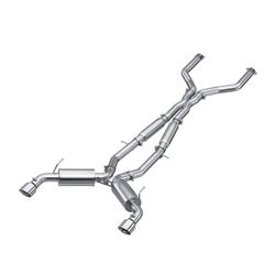 Exhaust Systems, Armor Pro, Cat-Back, Street Profile, T304 Stainless Steel, Dual Polished Tips, Infiniti, Kit