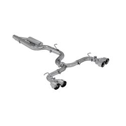 Exhaust System, Pro Series, Cat-Back, 304 Stainless Steel, Split Rear Exit, Natural, Polished Tip, Volkswagen, Kit