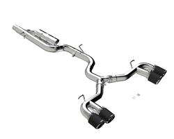 Exhaust Systems, Armor Pro, Cat-Back, Race Profile, T304 Stainless Steel, Quad Carbon Fiber Tips, VW, Kit