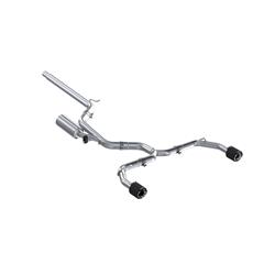 Exhaust Systems, Armor Pro, Cat-Back, Race Profile, T304 Stainless Steel, Dual Carbon Fiber Tips, VW, Kit