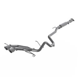 Exhaust System, Pro Series, Cat-Back, 304 Stainless Steel, Driver Side Exit, Natural, Polished Tip, for Hyundai, Veloster Turbo , Kit