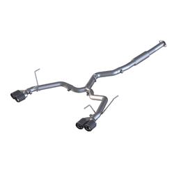 Exhaust System, Pro Series, Cat-Back, 304 Stainless Steel, Split Rear Exit, Natural, Carbon Fiber Tip, Subaru, 2.0L, 2.5L, Kit