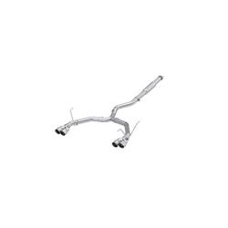 Exhaust Systems, Armor Pro, Cat-Back, Race Profile, T304 Stainless Steel, Quad Polished Tips, Subaru, Kit