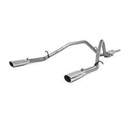 Exhaust System, Installer Series, Cat-Back, Steel, Split Rear Exit, Aluminized, Polished Tip, Chevy/GMC, Pickup, Kit