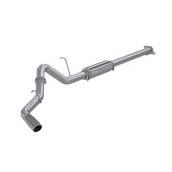 Exhaust System, Installer Series, Cat-Back, Steel, Passenger Side Exit, Aluminized, Polished Tip, Chevy, GMC, 6.0L, Automatic, Kit